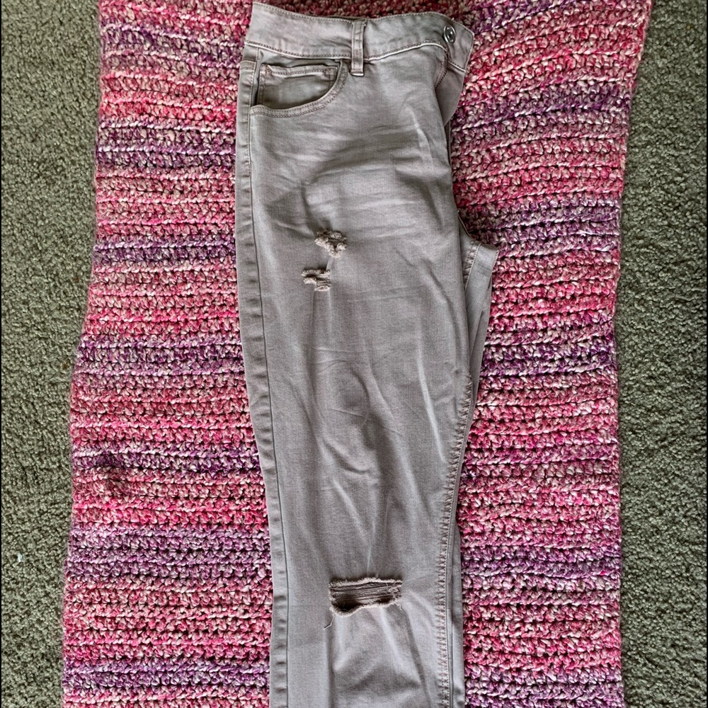 Blush Distressed Rue 21 Jeans